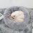 Hairy dog bed gray 22759