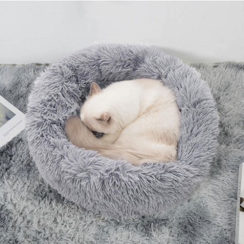 Hairy dog bed gray 22759