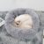 Hairy dog bed gray 22759