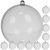 Transparent baubles 12cm set of 10 Ruhhy 22279