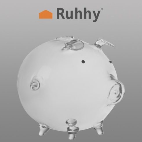 Piggy bank - glass piggy Ruhhy 22588