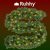 Christmas tree garland 2.7m with LED lights Ruhhy 22322