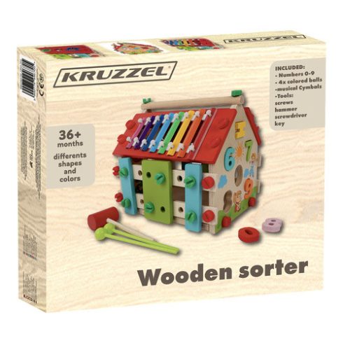 Wooden educational house Kruzzel 22564