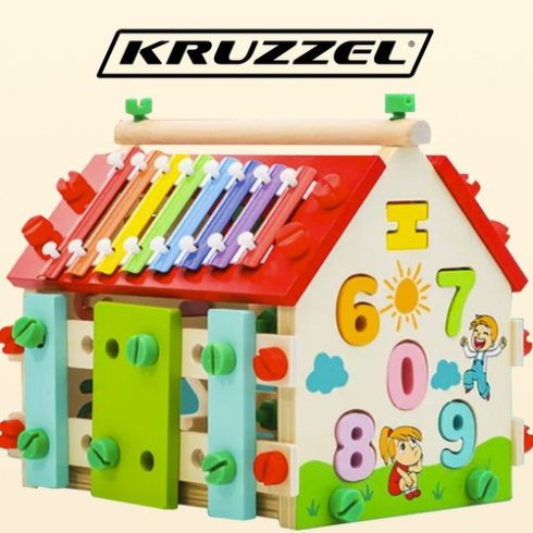 Wooden educational house Kruzzel 22564