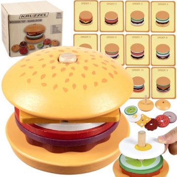 Fából készült hamburger Kruzzel 22673