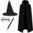 Magician/wizard costume set of 4 Kruzzel 19555