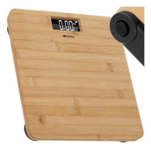 LCD bathroom scale - wooden Ruhhy 22522