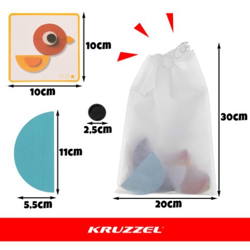 Wooden puzzle - Kruzzel puzzle 22426