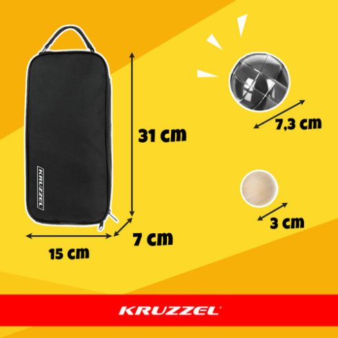 Boules 8 balls + cover KRUZZEL 22915
