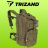 Small green hiking backpack 23243