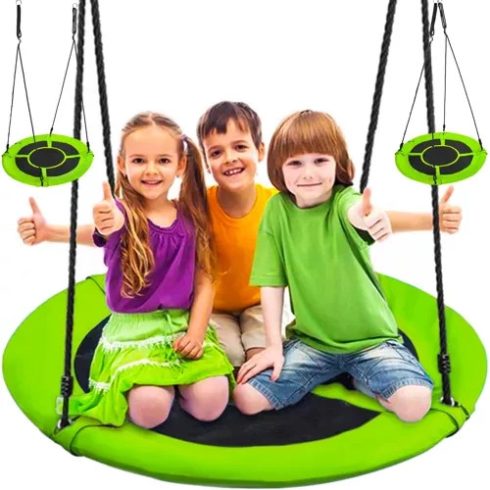 Hinta gólyafészek 100cm zöld-fekete 23514