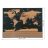 World map - scratch card with flags + accessories 23442