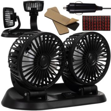 Car fan 12V double Xtrobb 23222