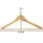 Clothes hanger 10pcs - wooden Ruhhy 24492