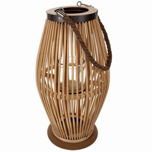 Bambusz rattan lámpás Gardlov 24282
