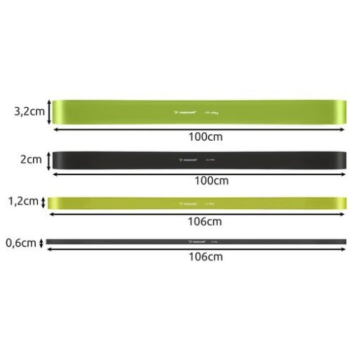 Set of exercise bands - 4 pcs. Trizand 24305