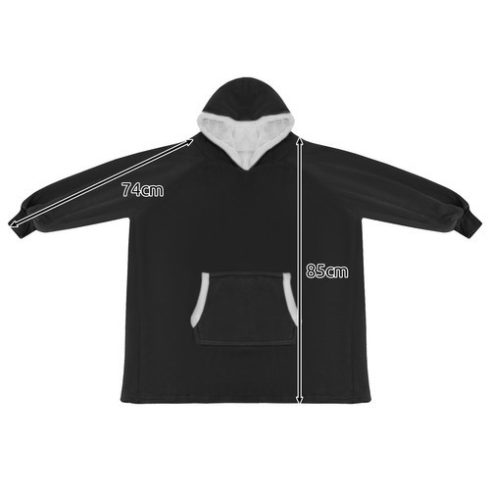 XXL sweatshirt - blanket black Ruhhy 24403