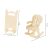 Wooden doll furniture set 34 pieces 23542