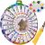 Acrylic paints 12ml - set of 24 Maaleo 24725