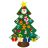 Felt Christmas tree with ornaments 24856