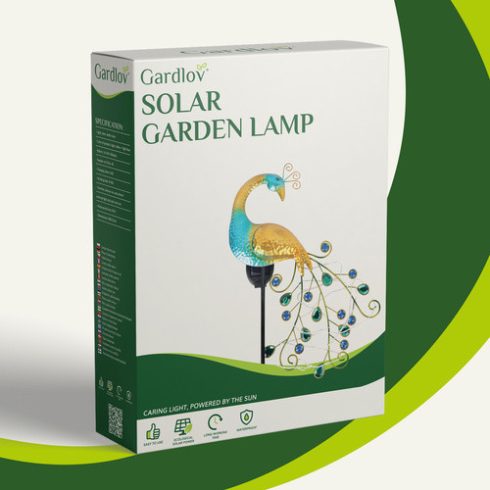 Gardlov 25281 peacock solar lamp