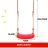 Plastic swing - red 23555