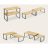 Bamboo kitchen shelf - 2 pcs Ruhhy 25661