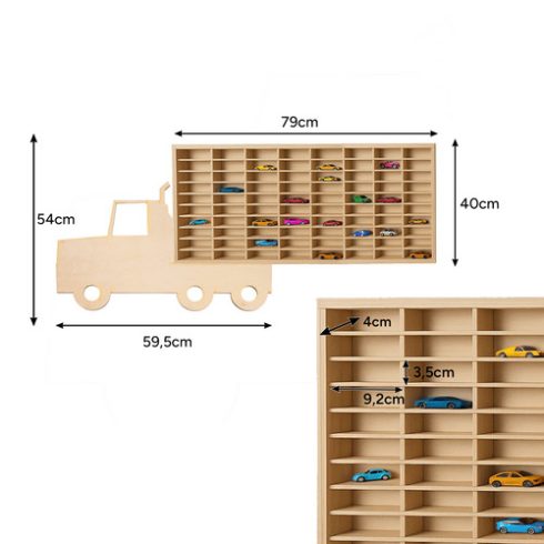 Fa polc személygépkocsikhoz - Kruzzel 26582 teherautó