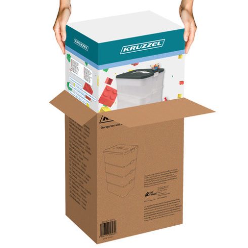 Doboz kockáknak - 4 szintes Kruzzel 25758