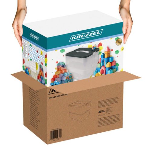 Doboz kockáknak - 2 szintes Kruzzel 25756