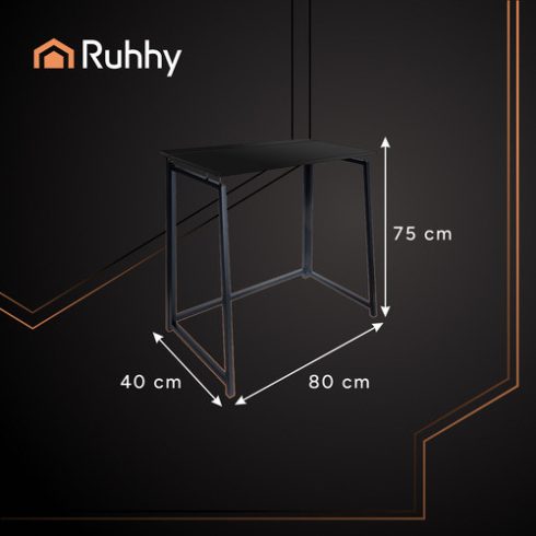 Black folding wooden desk Ruhhy 26117