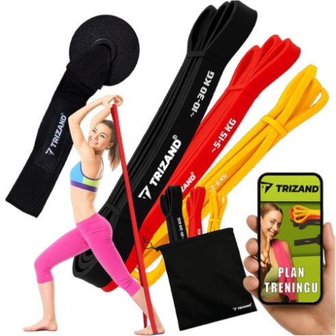 Set of exercise bands - 3 pcs. Trizand 25879