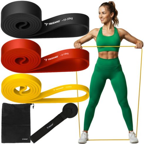 Set of exercise bands - 3 pcs. Trizand 25879