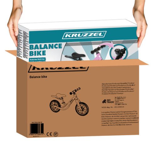 Balance bike rózsaszín Kruzzel 25768