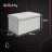 Gray velvet pouf 60x30x30 cm Ruhhy 25994