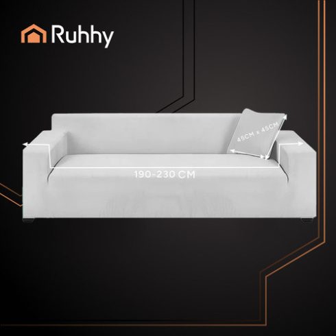 Ruhhy 26182 sofa cover 190-230cm light gray