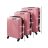 3-in-1 suitcase set - pink Trizand 26663