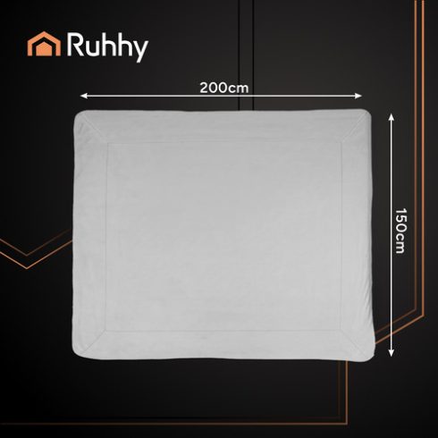 Double-sided blanket 150x200cm light gray Ruhhy 26293