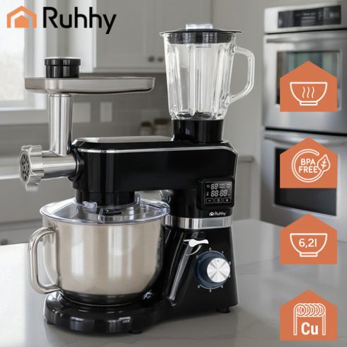 Ruhhy 25728 Food Processor with Heated Bowl + Blender