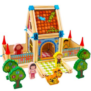 Construction blocks - house 268 pieces Kruzzel 26452