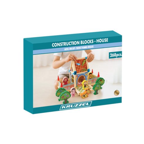 Construction blocks - house 268 pieces Kruzzel 26452