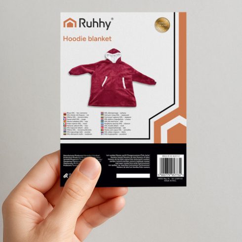 XXL sweatshirt - red blanket Ruhhy 26145