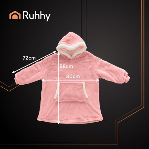 XXL sweatshirt - pink blanket Ruhhy 26144