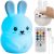 RGB night lamp with remote control - rabbit Izoxis 26204