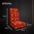 Chair covers 6 pcs. Light red Ruhhy 26638