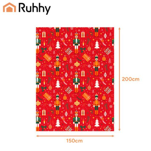 Flannel Christmas Blanket 1.5x2m Ruhhy 26607