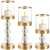 Candlestick - lantern set 3 pcs gold Ruhhy 26487
