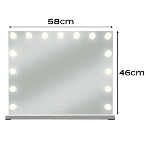 Kozmetikai tükör 58x46cm LED Soulima 26129