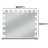 Kozmetikai tükör 80x62cm LED Soulima 25808