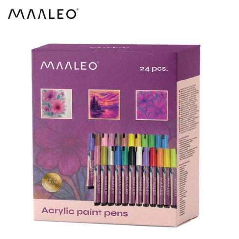 Acrylic markers - set of 24 Maaleo 25790